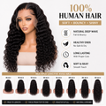 VALNOREA deep wave lace front wig with available lengths